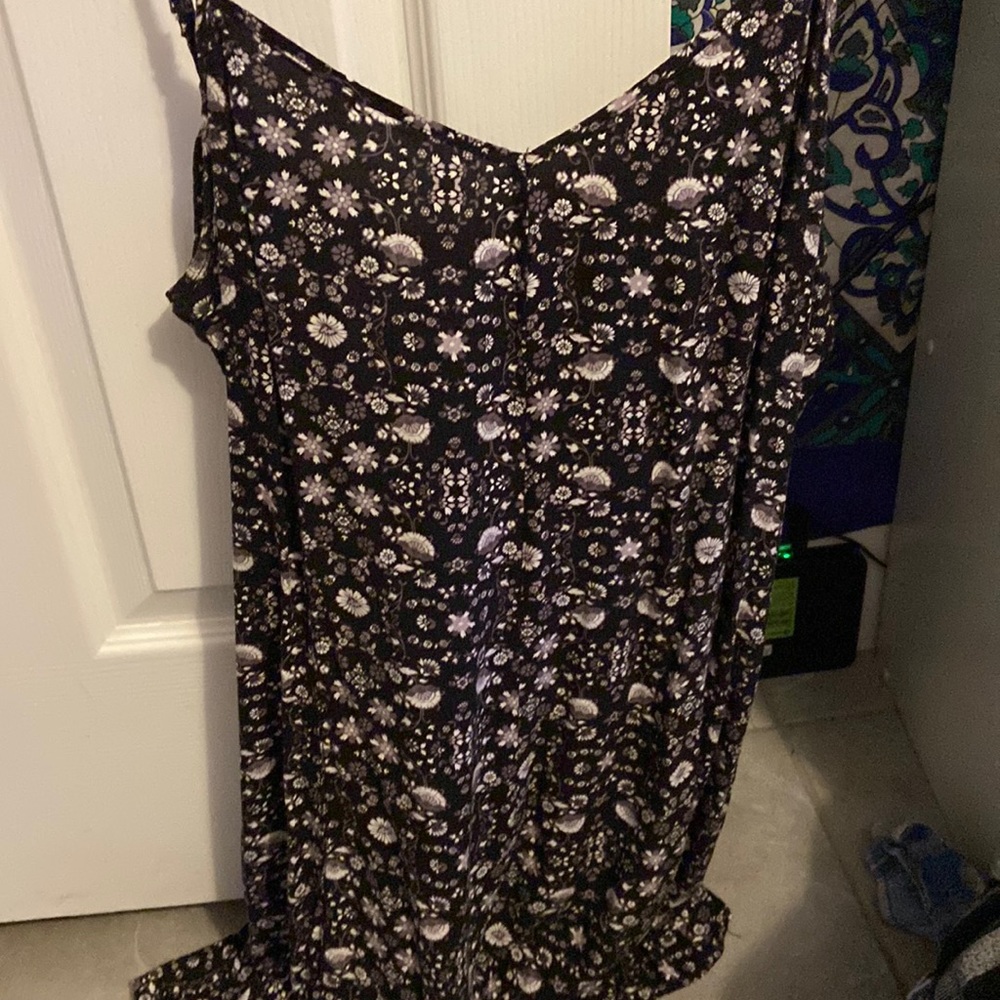 Black pattered romper size medium